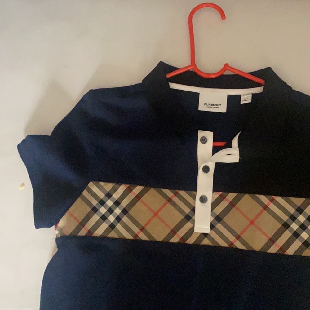 Dark blue Burberry wear one time like new